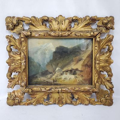 Luigi Riccardi, Italian (1808-1877) Oil Painting. Luigi Riccardi, Italian (1808-1877) Painting 