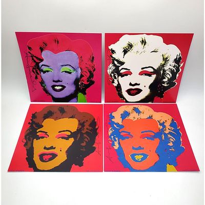 After Andy Warhol 4 Signed Gallery Posters. After Andy Warhol, American (1928-1987) 4 Signed 