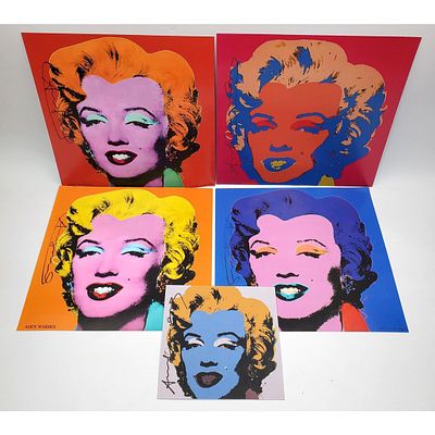 After Andy Warhol 4 Signed Posters. After Andy Warhol, American (1928-1987) 4 Signed Gallery 