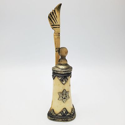 Judaica Antique Pen & Inkwell Made of Horn. Judaica Antique Pen &amp; Inkwell Made of Horn &amp; 
