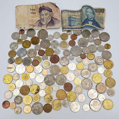 Bag Lot of Old Coins & Notes. Bag Lot of Old Coins &amp; Notes. Condition: Generally Good. 