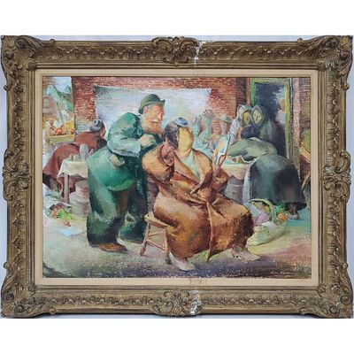 Iver Rose, American (1899-1972) Oil Painting. Iver Rose, American (1899-1972) Painting Oil on 