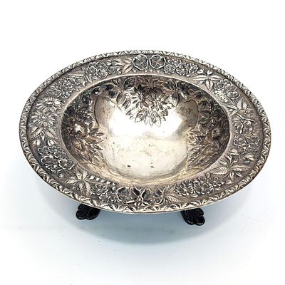 Antique S. Kirk & son Sterling Silver Heavy Bowl. Antique 19th C. S. Kirk &amp; Son Sterling 