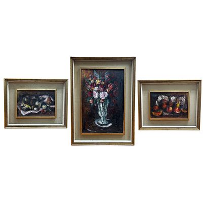 Aldo Alberti, Italian (1912-2014) Signed Paintings. Aldo Alberti, Italian (1912–2014) Lot of 3 