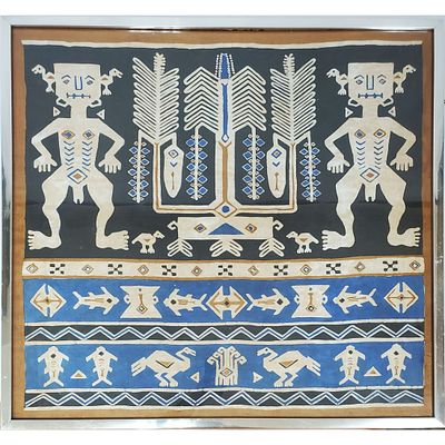 Old & Large Navajo Yei Painting on Muslin. Old &amp; Large Navajo Yei Painting on Muslin 