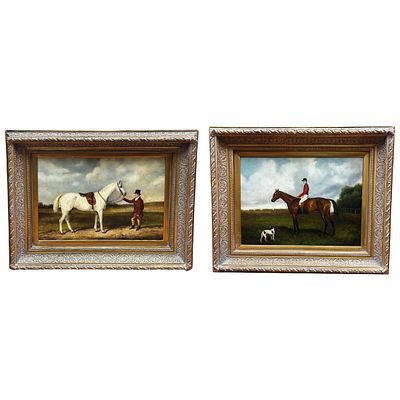 2 Vintage Signed Large Paintings Oil on Canvas. Lot of 2 Vintage Signed Large Painting Oil on 