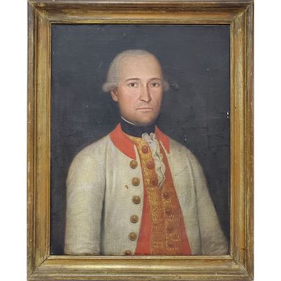 Antique Mid 19th C. Continental Oil Painting. Antique Mid 19th C. Continental Painting Oil on 