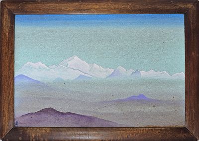 Nicholas Roerich, Russian (1874-1947) Himalayas. Nicholas Konstantinovich Roerich, Russian 