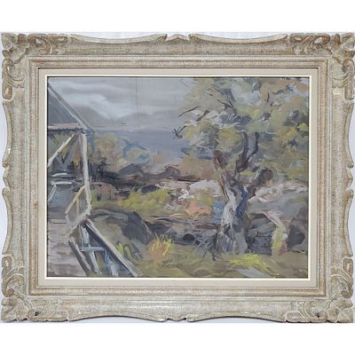 Vintage 1960's Painting Oil on Board. Originally, From the Art Emporium in Vancouver, Canada 