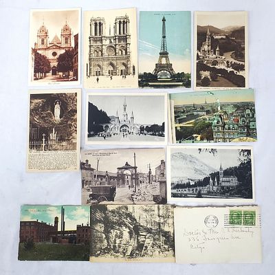 Group Lot of Postcards Circa Early 1900s.Condition: As Found. Dimensions: Various Sizes. 