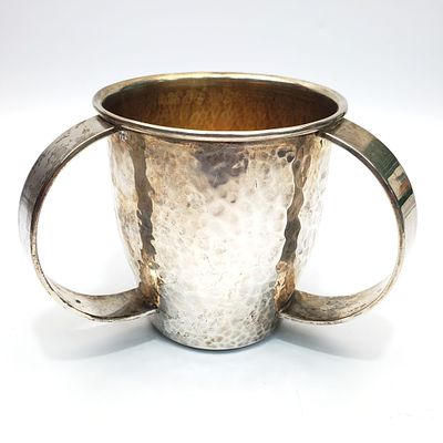 Judaica Sterling Silver by "BIER Hand Wash Cup. Judaica Vintage Sterling Silver by "BIER" Hand 