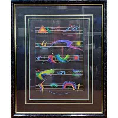 Antonio Peticov Brazillian (b.1946) Pastel Drawing. Antonio Peticov, Brazilian (Born 1946) 