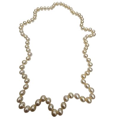 Vintage Cultured Pearl Long Necklace. Please Note- Due to Recent Fraudulent Activity, All 