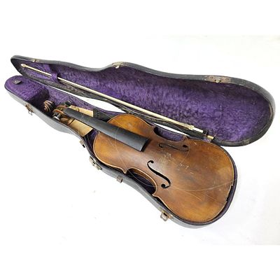 Antique German Copy Antonius Stradivarius Violin. Antique German Copy of Antonius Stradivarius 