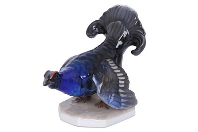 &laquo;Глухарь&raquo;. мастер Фриц Диллер. Германия, Розентальский фарфоровый завод, 1920 г.
Фарфор, роспись 