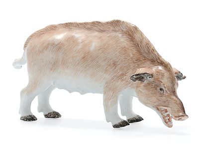 &laquo;Дикий кабан&raquo;. Германия. Мейсен, автор Иоганн Иоахим Кендлер. Около 1746 г.
Фарфор, роспись 