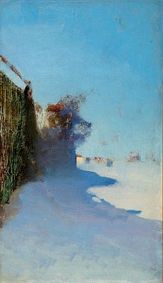 Николай Никанорович Дубовской «Прибрежный пейзаж» 1887 г., х.м., 46 х 27 см. Николай Никанорович 