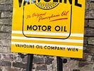 VALVOLINE MOTOR OIL | CONDITION (1) | PORCELAIN SIGN / ENAMEL SIGN | ANTIQUE ADVERTISING. Condit Image - 3