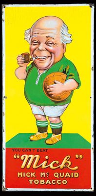 MICK MC. QUAID TOBACCO | EMAILSCHILD. MICK MC. QUAID TOBACCO | Zustand: (R) | Emailschild 