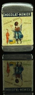 CHOCOLAT MENIER | Zustand: (1-2) | 2 kleine Werbemittel des frz. Schokoladenproduzenten 