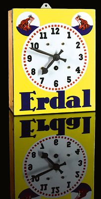 ERDAL | EMAILSCHILD. ERDAL | Zustand: (1+) | Emailschild, abgekantet, dick schabloniert 