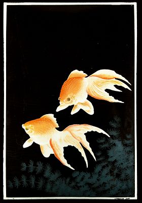 GOLDFISH - OHARA KOSON | EMAILSCHILD. GOLDFISH - OHARA KOSON | Condition: (1+) | Enamel sign 