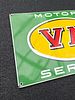 VM MOTORI SERVICE (1). Enamel sign, stenciled, IT 1950s, 50 x 39 cm / 19.7 x 15.4 inImage - 2