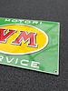 VM MOTORI SERVICE (1). Enamel sign, stenciled, IT 1950s, 50 x 39 cm / 19.7 x 15.4 inImage - 3