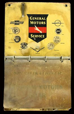 GENERAL MOTORS SERVICE (2-). Specification table for General Motors brands, including Chevrolet 