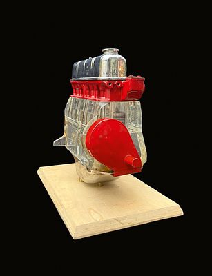 FORD (1). Demonstration model of a Ford 4-cylinder in-line engine, the engine block itself made 