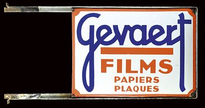GEVAERT FILMS | PLAQUE &Eacute;MAILLEE | ZUSTAND (1/1-2). Condition (1/1-2) | Flange consisting of two 