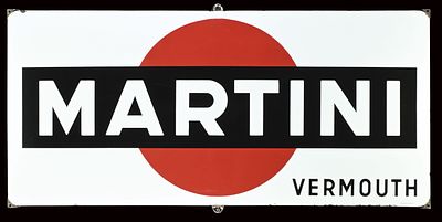 MARTINI VERMOUTH | EMAILSCHILD | ZUSTAND (1). Condition (1) | Enamel sign, stenciled, NL around 