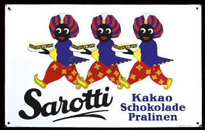 SAROTTI | EMAILSCHILD | ZUSTAND (2). Condition (2) | Enamel sign, thickly stenciled, the image 