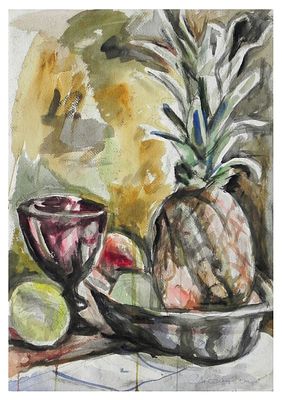 Enrico (Henryk) Glicenstein (Polish - American, 1870-1942) - Woman portrait + Still life 