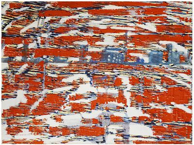 Maya Cohen Levy (Israeli, b. 1955) - Azrieli Junction in Tel Aviv, 2013, Oil on canvas, 30 x 40 cm 