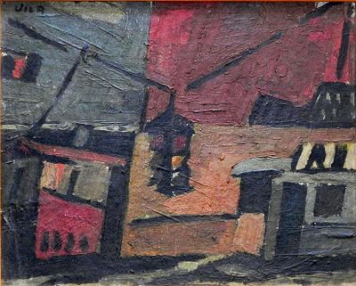 Ernesto Vila (Uruguayan, b. 1936) - Urban landscape, Oil on cardboard, 22 x 27 cm, Signed