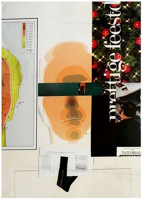 Michael Druks (Israeli - British, 1940-2022) - Druksland, 1975, Mixed media and collage on paper 