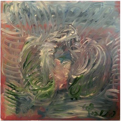 Pinchas Zinovich (Israeli, 1943-2007) - Untitled, Oil on canvas, 120 x 120 cm, Signed