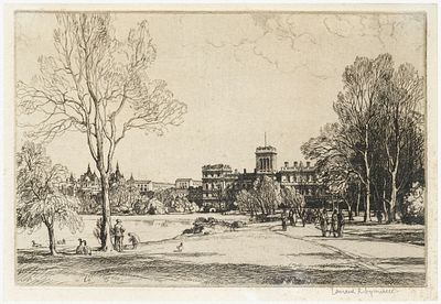 Leonard Russell Squirrell (British, 1893-1979) - St James's Park, London, Etching, 19 x 25 cm 