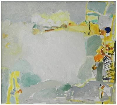 Rivka Eliav (Israeli, 1930-2011) - Jerusalem mountains landscape, 1993, Oil on canvas, 45 x 50 cm 