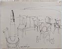 Gad Ullman (Israeli, b. 1935) - View in Sinai Region, 1967, Ink on paper, 25 x 30 cm, Signed Image - 2