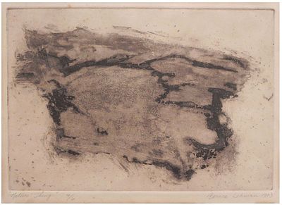 Bernice Lehman (Dutch - American, b. 1932) - "Nature Thing", 1963, Aquatint, 25 x 34 cm 
