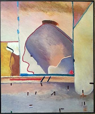 Michael Druks (Israeli - British, 1940-2022) - Untitled, 1991, Oil on canvas, 120 x 100 cm, Signed 