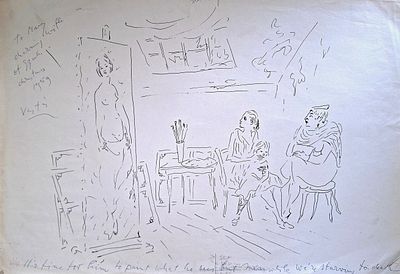 Marcel Vert&egrave;s (Hungarian - French, 1895-1961) - "It's time for him to paint what he sees, but 