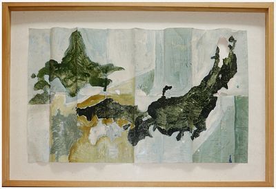 Ido Bar El (Israeli, b. 1959) - "Japan", 1997, Oil on paper, 74 x 43 cm, Signed and dated