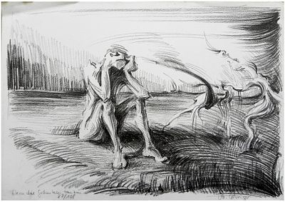 Armin G&ouml;hringer (German, b. 1954) - "Wenn die gedanken tanzen" (When the thoughts dance) 