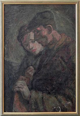 Christian Rohlfs (German, 1849-1938) - Two figures, Oil on canvas, 60 x 40 cm, Signed