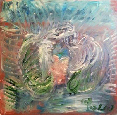 Pinchas Zinovich (Israeli, 1943-2007) - Landscape, Oil on canvas, 120 x 120 cm, Signed