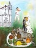 Beretta di Mario (Italian, the 20th century) - Wedding, Oil on wood, 80 x 64 cm, SignedImage - 3