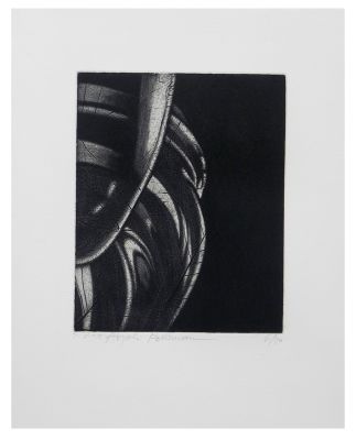 אריה רוטמן (1921-2006) - עלים, אקווטינטה, פלטה : 25X20 ס"מ, גיליון : 40X32 ס"מ, חתום וממוספר 50\6.